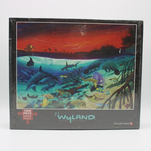 Robert Wyland Marine Sanctuary 1000pc Jigsaw Puzzle Willow Creek OOP - Picture 1 of 9